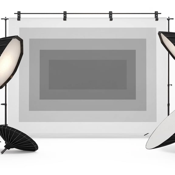 Photo Backdrop 5x7 ft Grey Squares Photography Backdrops Curtains Wall Covering Gradient Color Geometric Tunnel Photo Booth Drapes for Backdrop Photoshoot Wedding Party Birthday Background Screen