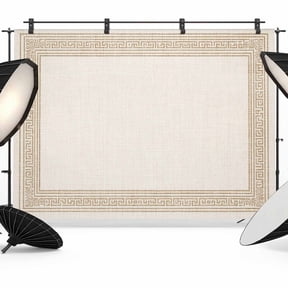 Photo Backdrop 5x7 ft Khaki Key Design Photography Backdrops Curtains Wall Covering Linen Geometric Back Print Photo Booth Drapes for Backdrop Photoshoot Wedding Party Birthday Background Screen