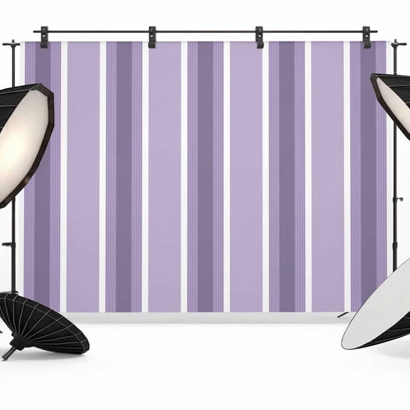 Photo Backdrop 5x7 ft Lavender Stripes Photography Backdrops Curtains Wall Covering Classic Vertical Lines Striped Photo Booth Drapes for Backdrop Photoshoot Wedding Party Birthday Background Screen