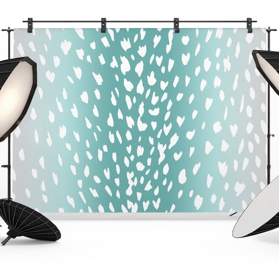 Photo Backdrop 5x7 ft Mint Dots Texture Photography Backdrops Curtains Wall Covering Modern Ombre Fawn Pattern Photo Booth Drapes for Backdrop Photoshoot Wedding Party Birthday Background Screen