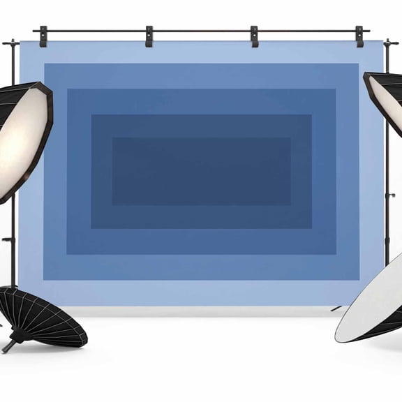 Photo Backdrop 5x7 ft Navy Blue Squares Photography Backdrops CurtainsGradient Color Geometric Tunnel Photo Booth Drapes for Backdrop Photoshoot Wedding Party Birthday Background Screen