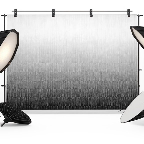 Photo Backdrop 5x7 ft Ombre Black Photography Backdrops Curtains Picture Wall Covering Modern Gradient Color Photo Booth Drapes for Backdrop Photoshoot Wedding Party Birthday Background Screen