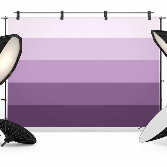 Photo Backdrop 5x7 ft Ombre Purple Stripes Photography Backdrops Curtains Picture Wall Covering Gradient Color Photo Booth Drapes for Backdrop Photoshoot Wedding Party Birthday Background Screen