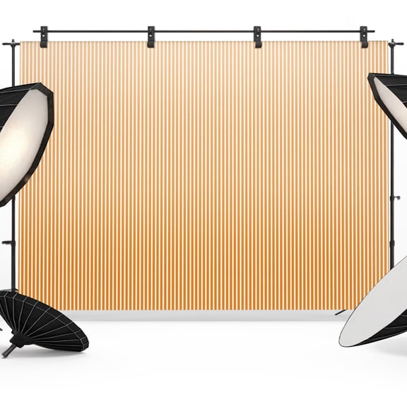 Photo Backdrop 5x7 ft Orange Stripes Photography Backdrops Curtains Picture Wall Covering Simple Vertical Striped Photo Booth Drapes for Backdrop Photoshoot Wedding Party Birthday Background Screen