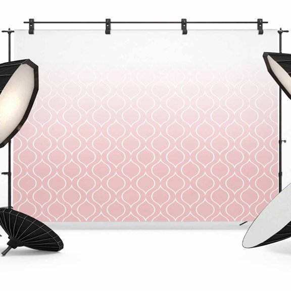 Photo Backdrop 5x7 ft Pink Morocco Photography Backdrops Curtains Wall Covering Ombre Geometric Lines Pattern Photo Booth Drapes for Backdrop Photoshoot Wedding Party Birthday Background Screen
