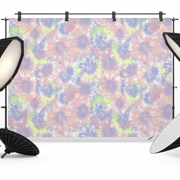 Photo Backdrop 5x7 ft Pink Purple Tie Dye Photography Backdrops Curtains Wall Covering Ombre Boho Abstract Art Photo Booth Drapes for Backdrop Photoshoot Wedding Party Birthday Background Screen