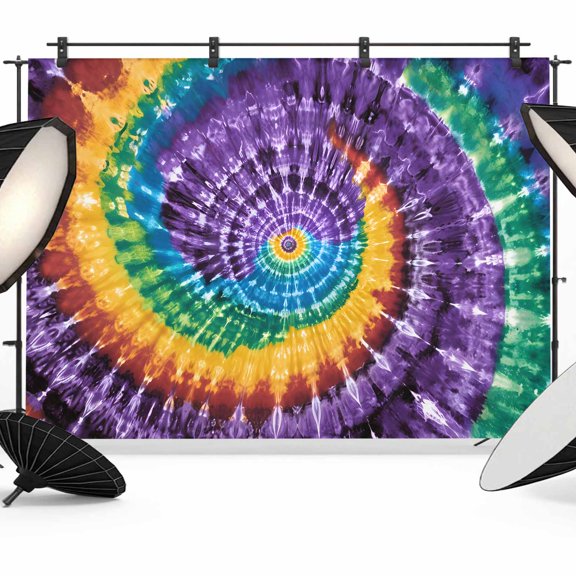 Photo Backdrop 5x7 ft Purple Tie-Dye Art Photography Backdrops Curtains Picture Wall Covering Abstract Boho Tribe Photo Booth Drapes for Backdrop Photoshoot Wedding Party Birthday Background Screen