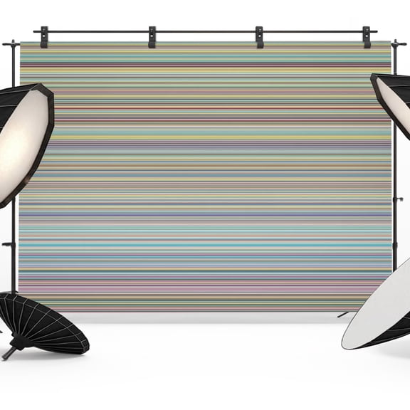 Photo Backdrop 5x7 ft Rainbow Lines Waves Photography Backdrops Curtains Picture Wall Covering Horizon Stripes Photo Booth Drapes for Backdrop Photoshoot Wedding Party Birthday Background Screen
