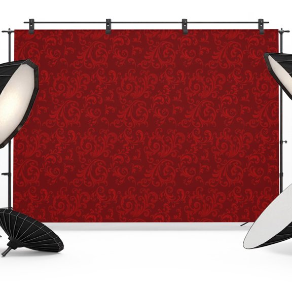 Photo Backdrop 5x7 ft Red Christmas Pattern Photography Backdrops Curtains Wall Covering Retro Abstract Art Photo Booth Drapes for Backdrop Photoshoot Wedding Party Birthday Background Screen