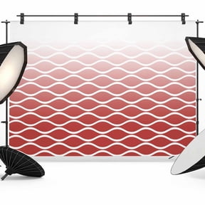 Photo Backdrop 5x7 ft Red Ombre Morocco Photography Backdrops Curtains Wall Covering Modern Geometric Wave Lines Photo Booth Drapes for Backdrop Photoshoot Wedding Party Birthday Background Screen