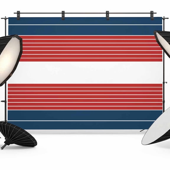 Photo Backdrop 5x7 ft Red Striped Photography Backdrops Curtains Picture Wall Covering Ombre Stripes Photo Booth Drapes for Backdrop Photoshoot Wedding Party Birthday Background Screen