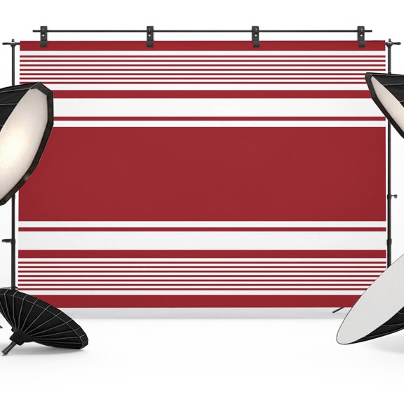 Photo Backdrop 5x7 ft Red Stripes Photography Backdrops Curtains Picture Wall Covering Refreshing Stripes Lines Photo Booth Drapes for Backdrop Photoshoot Wedding Party Birthday Background Screen