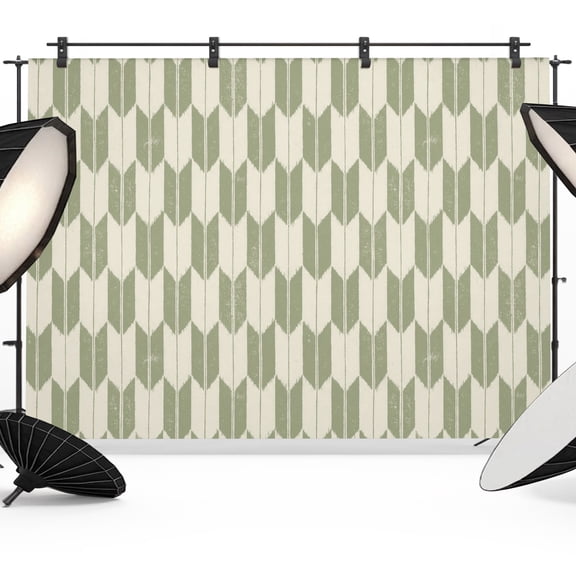 Photo Backdrop 5x7 ft Sage Arrow Patterns Photography Backdrops Curtains Wall Covering Abstract Geometric Lines Photo Booth Drapes for Backdrop Photoshoot Wedding Party Birthday Background Screen