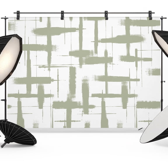 Photo Backdrop 5x7 ft Sage Green Graffiti Lines Photography Backdrops Curtains Picture Wall Covering Abstract Grid Photo Booth Drapes for Backdrop Photoshoot Wedding Party Birthday Background Screen