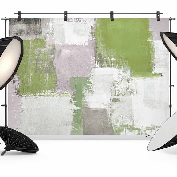 Photo Backdrop 5x7 ft Sage Green Gray Block Photography Backdrops Curtains Picture Wall Covering Abstract Art Photo Booth Drapes for Backdrop Photoshoot Wedding Party Birthday Background Screen