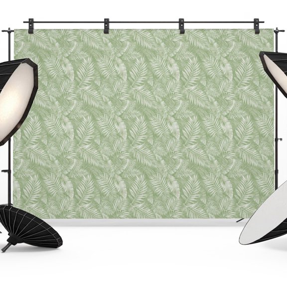 Photo Backdrop 5x7 ft Sage Green Palm Leaves Photography Backdrops Picture Wall Covering Tropical Leaf Branches Photo Booth Drapes for Backdrop Photoshoot Wedding Party Birthday Background Screen