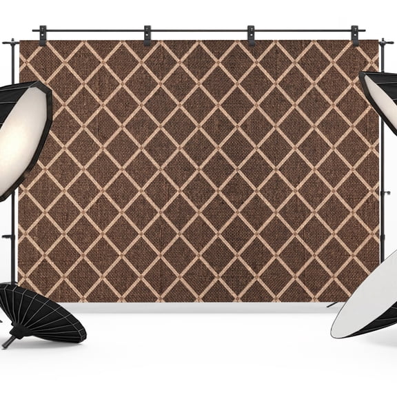 Photo Backdrop 5x7 ft Tan Diamond Pattern Photography Backdrops Curtains Wall Covering Geometric Plaid Lines Photo Booth Drapes for Backdrop Photoshoot Wedding Party Birthday Background Screen
