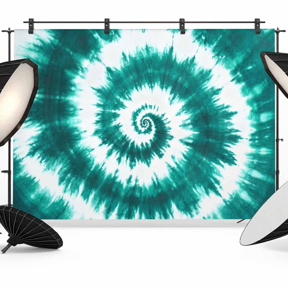 Photo Backdrop 5x7 ft Turquoise Tie Dye Photography Backdrops Curtains Picture Wall Covering Tribal Boho Style Photo Booth Drapes for Backdrop Photoshoot Wedding Party Birthday Background Screen