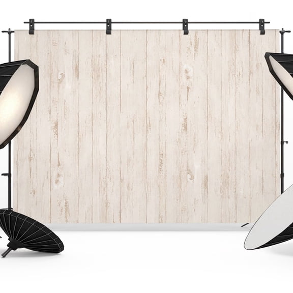 Photo Backdrop 5x7 ft Off White Wood Grain Photography Backdrops Picture Wall Covering Rustic Wooden Plank Photo Booth Drapes for Backdrop Photoshoot Wedding Party Birthday Background Screen