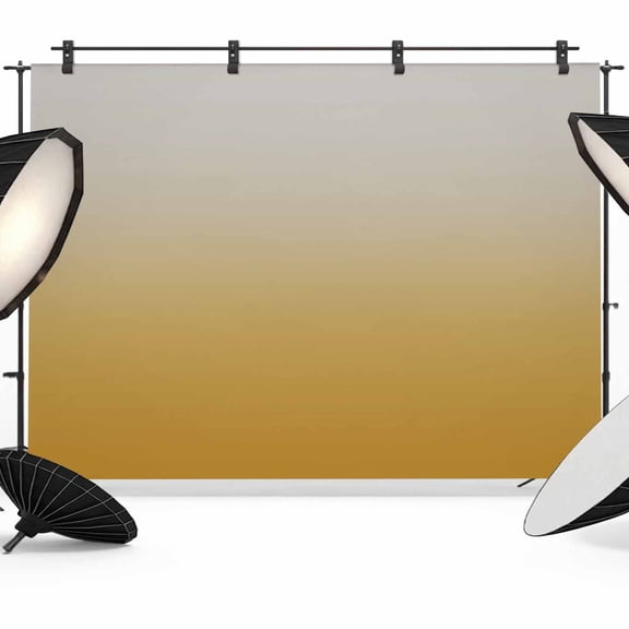 Photo Backdrop 5x7 ft Yellow and Grey Ombre Photography Backdrops Curtains Wall Covering Gradient Gradual Color Photo Booth Drapes for Backdrop Photoshoot Wedding Party Birthday Background Screen