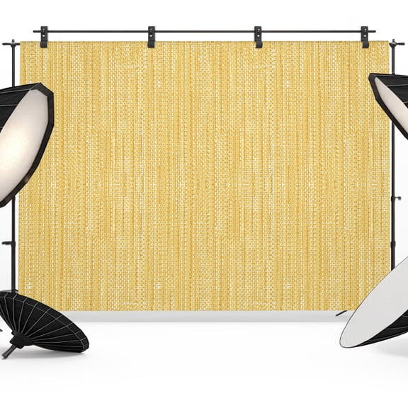 Photo Backdrop 5x7 ft Yellow Linen Weave Texture Photography Backdrops Curtains Picture Wall Covering Solid Color Photo Booth Drapes for Backdrop Photoshoot Wedding Party Birthday Background Screen
