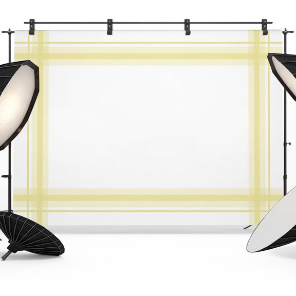 Photo Backdrop 5x7 ft Yellow Stripes Lines Photography Backdrops Curtains Wall Covering Solid Color Frame Grid Photo Booth Drapes for Backdrop Photoshoot Wedding Party Birthday Background Screen