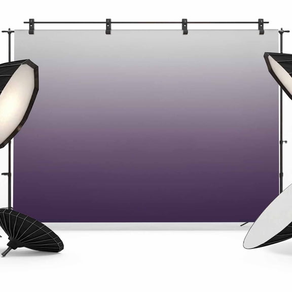 Photo Backdrop 8x10 ft Purple and Grey Ombre Photography Backdrops Curtains Wall Covering Gradient Gradual Color Photo Booth Drapes for Backdrop Photoshoot Wedding Party Birthday Background Screen