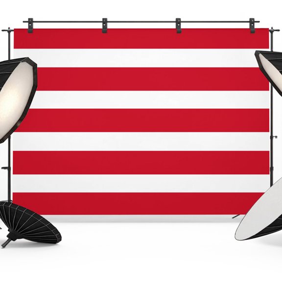 Photo Backdrop 8x10 ft Red Stripes Photography Backdrops Curtains Picture Wall Covering Classic Striped Lines Photo Booth Drapes for Backdrop Photoshoot Wedding Party Birthday Background Screen