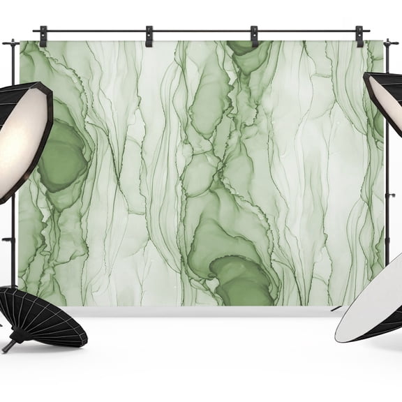 Photo Backdrop 8x10 ft Sage Green Marble Veins Photography Backdrops CurtainsModern Art Water Ripples Photo Booth Drapes for Backdrop Photoshoot Wedding Party Birthday Background Screen