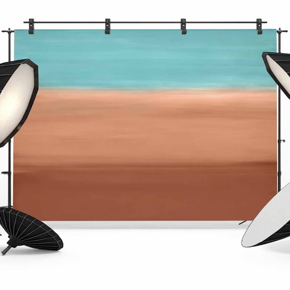 Photo Backdrop 8x10 ft Teal Orange Photography Backdrops Curtains Picture Wall Covering Gradient Pure Color Photo Booth Drapes for Backdrop Photoshoot Wedding Party Birthday Background Screen