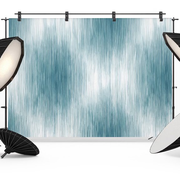 Photo Backdrop 8x10 ft Teal Ripples Stripes Photography Backdrops CurtainsGradient Vertical Wave Lines Photo Booth Drapes for Backdrop Photoshoot Wedding Party Birthday Background Screen