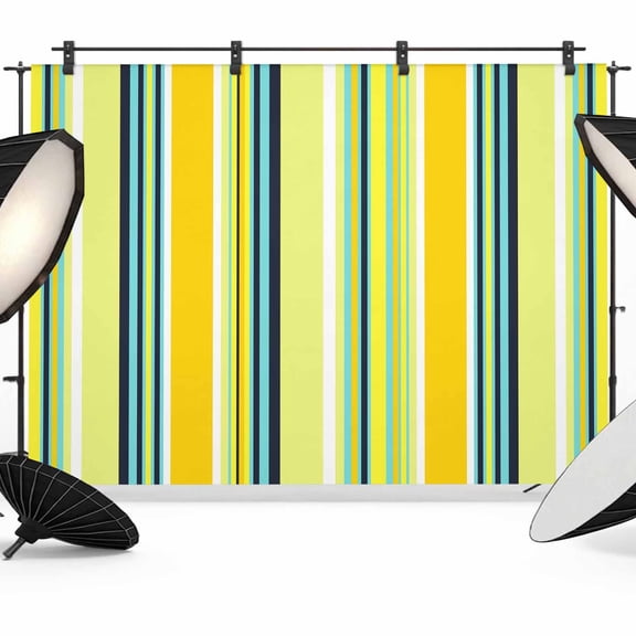 Photo Backdrop 8x10 ft Yellow Stripes Photography Backdrops Curtains Wall Covering Boho Style Lines Striped Photo Booth Drapes for Backdrop Photoshoot Wedding Party Birthday Background Screen