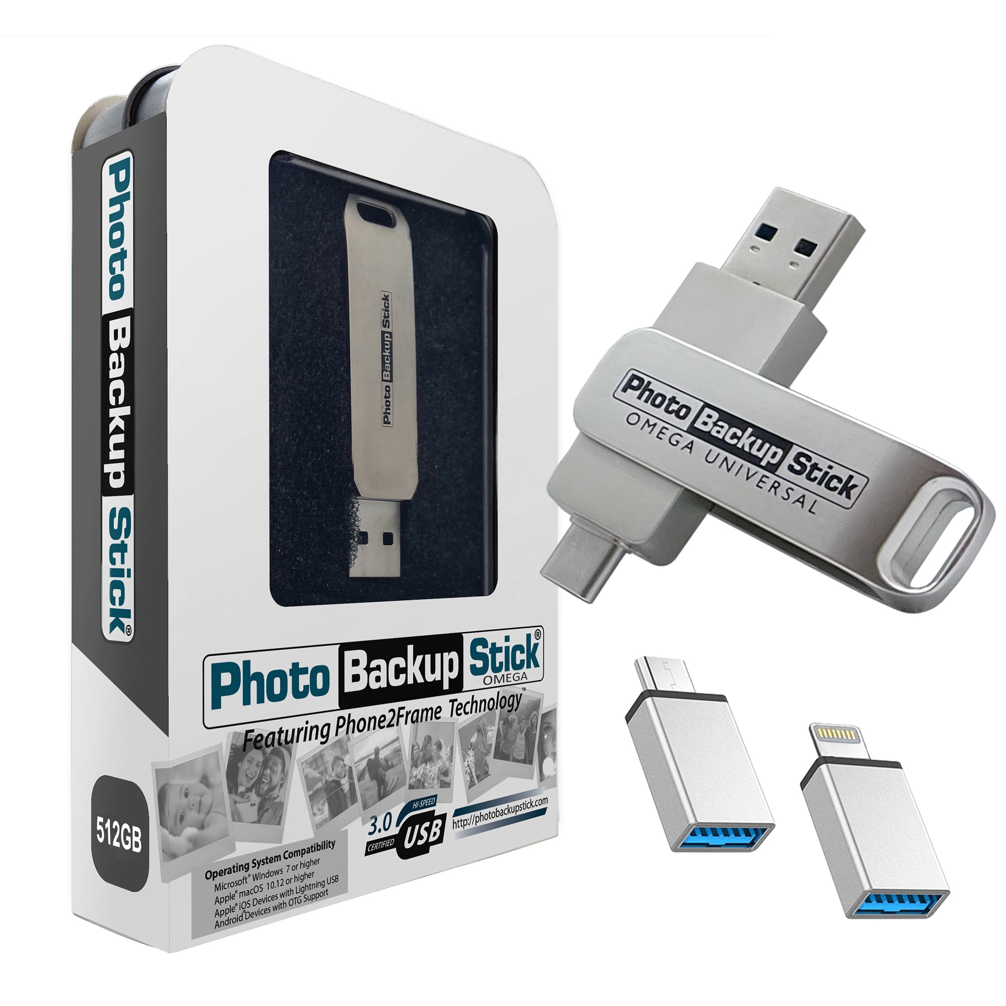 512GB Photo Stick for iPhone Flash Drive, iPhone USB Memory Stick