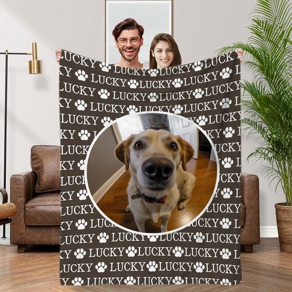 Photo Blanket Couples Gift I Love You Personalized Picture Soft Cozy Blanket Christmas Anniversary Valentines Day Gifts for Wife Husband Girlfriend Boyfriend