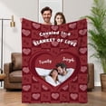 thumbnail image 1 of Photo Blanket Couples Gift I Love You Personalized Picture Soft Cozy Blanket Christmas Anniversary Valentines Day Gifts for Wife Husband Girlfriend Boyfriend, 1 of 5