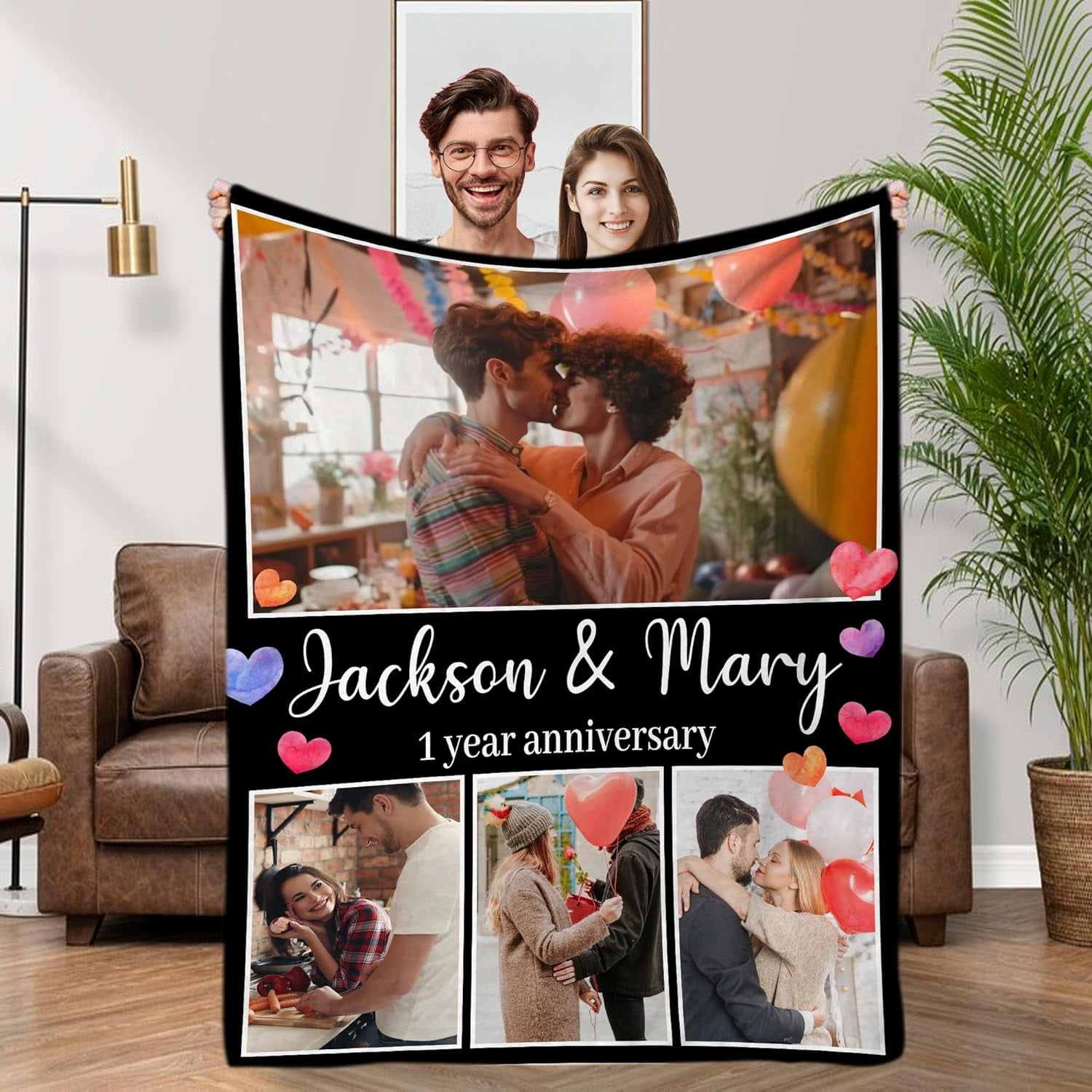 Our Love Nest - Couple Personalized Custom Blanket - Gift For Husband Wife, Anniversary main image 0