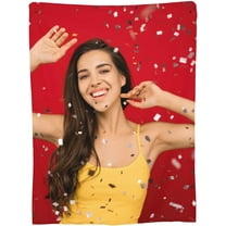 Custom Picture Blankets for Couples Girlfriends Personalised Blanket with 9 Photos Text Customised Throw Blanket Gifts for Adults Kids Birthday Christmas New Year Mothers Fathers Valentines Day