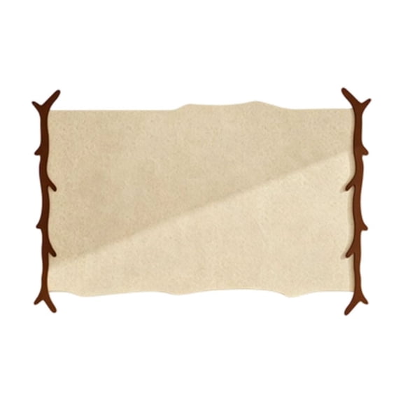 Photo Board 60x40cm Branch Border Fabric Note Board for Wall Decor Photo Display Organizer Home Office