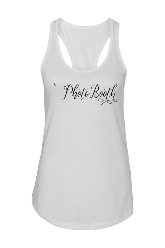 Photo Booth Calligraphy Tank Women -Image by Shutterstock, Female x-Small