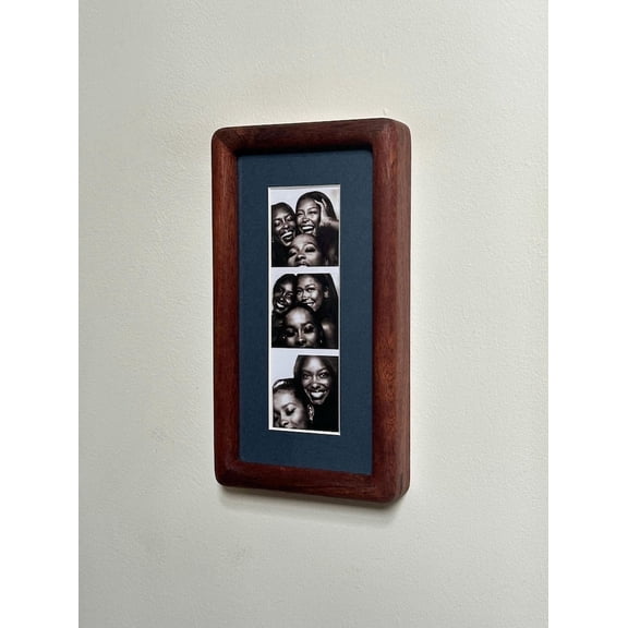 Photo Booth Frame with Colour Mount | Photo Strip Frame | Retro Photobooth Picture Frame | Desk or Wall Frame