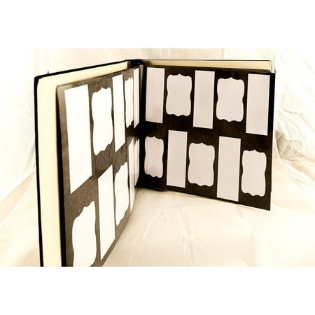 Photo Booth Frames Photo Booth Album, 2x6 in Photo Strips, 50 Pages, Black