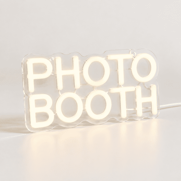Photo Booth Neon Signs For Wall Decor Dimmable Led Studio Light Open Sign Photography Bedroom Wedding Engagement Birthday Party R