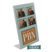 Photo Booth Nook Portrait 4x6 Acrylic Photo Frame Sign Holder, Clear, Set of 12