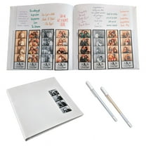 Photo Booth Scrapbook Album with Gel Pens White Cover, White Pages (1 Count)