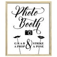 thumbnail image 1 of Photo Booth Wedding Party Sign Grab A Prop, Strike A Pose Signage Party Print - Frame Not Included, 1 of 1
