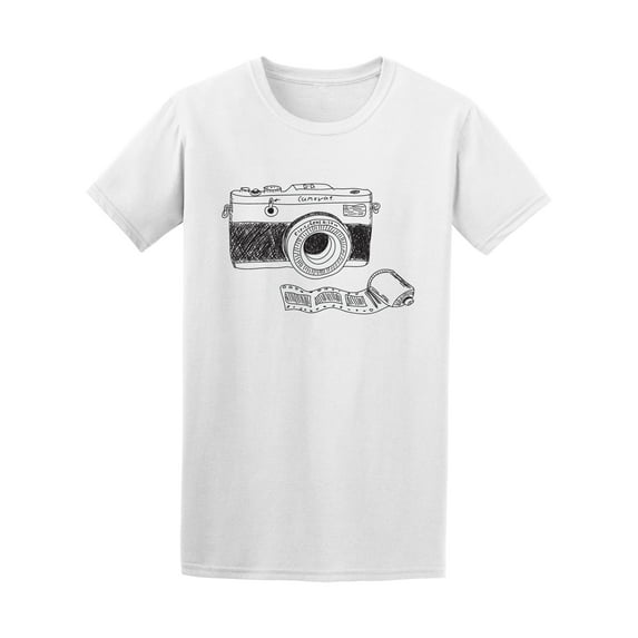 Photo Camera Doodle Graphic T-Shirt - Image by Shutterstock, Male 4X-Large