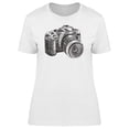 thumbnail image 1 of Photo Camera Hand Drawn T-Shirt Women -Image by Shutterstock, Female Small, 1 of 2