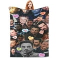thumbnail image 1 of Photo Collage Skeet Ulrich Blanket, 40x50, Billy Loomis Anti-Pilling Throw Blanket Plush Blanket, Light Weight & Super Soft, Warm & Comfy, Microfiber Flannel Fleece Blanket for Bed, Sofa, Couch, 1 of 1