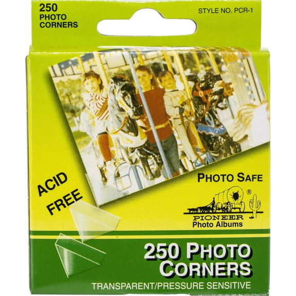 Photo Corners Self-Adhesive .5"-Clear 250 Count, Multipack Of 12