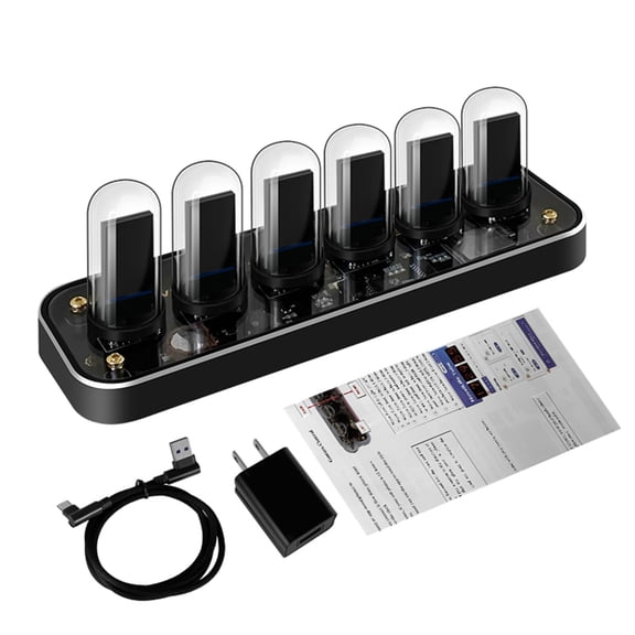 Photo Display Gesture Control Creative Desk Decoration Gifts Tube Clock Kit Digital Calendar Stopwatch Time